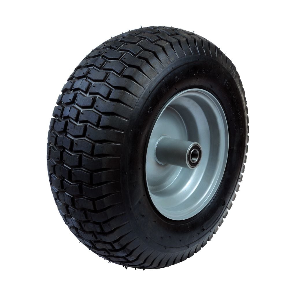WHEEL & TYRE ASSEMBLY WIDE TYPE 16 X 6.5-8 BLOCK TREAD SUITS CRT7729