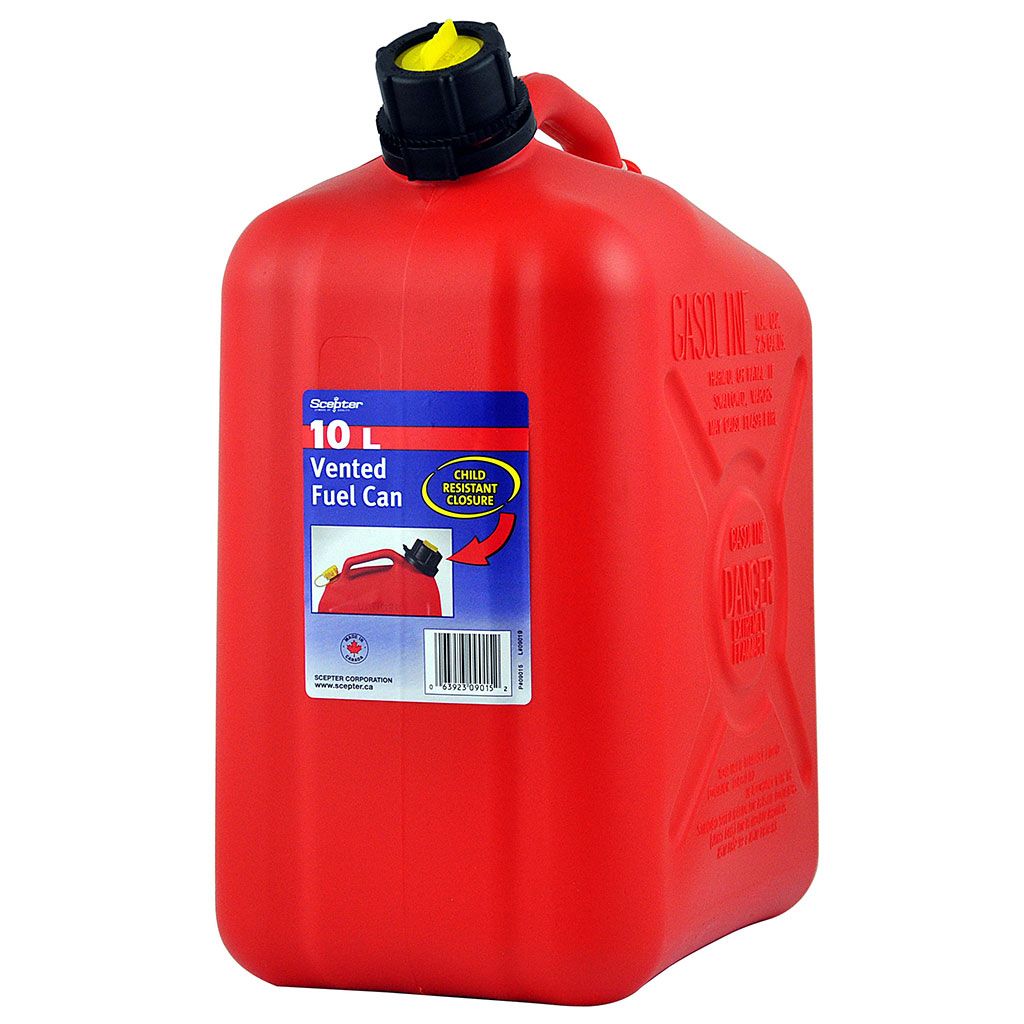 ***USE FUE8065*** SCEPTER PLASTIC JERRY CAN W/ POURER 10L