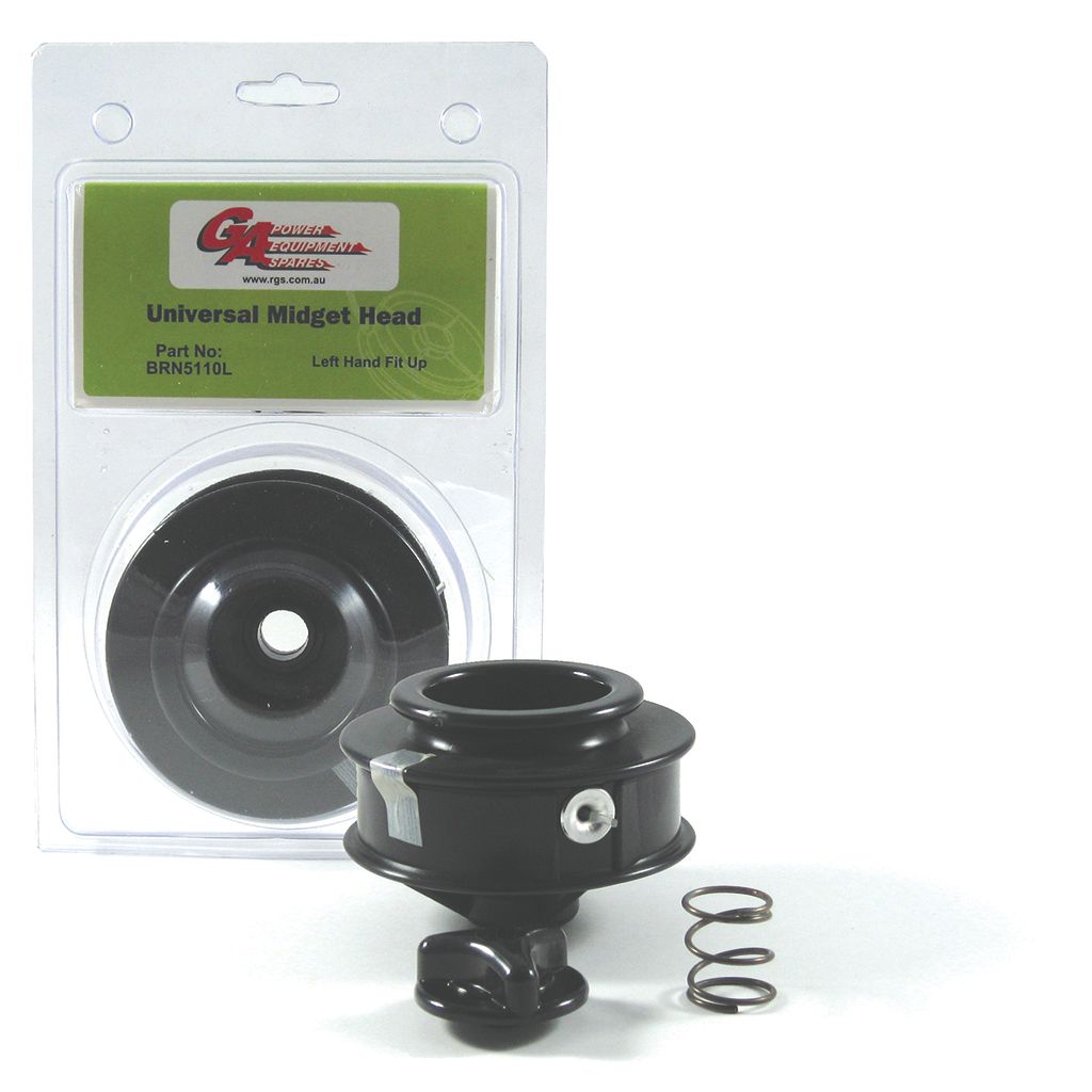 MIDGET NYLON HEAD LEFT HAND (NO ARBOUR) BLACK .080 NL