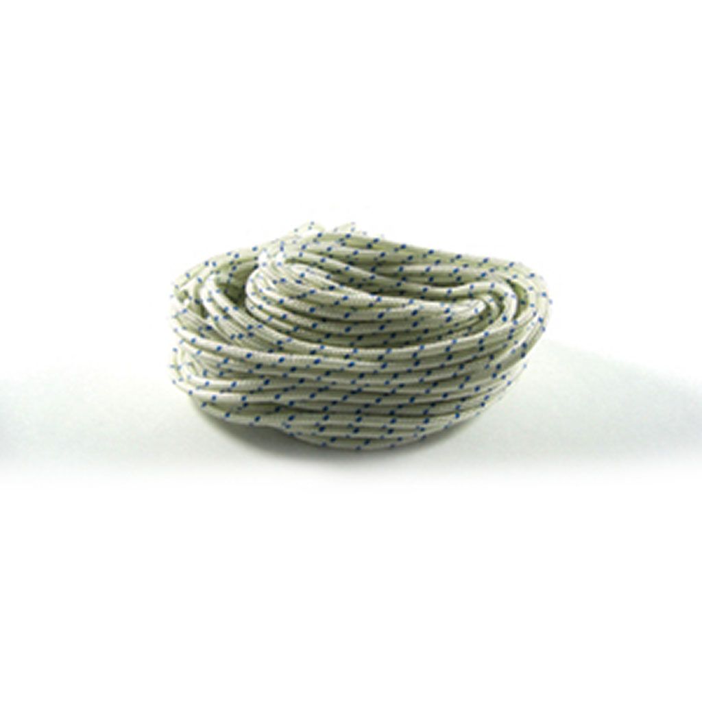 PREMIUM STARTER ROPE #4 BLUE FLECK 3MM DIA X 6'