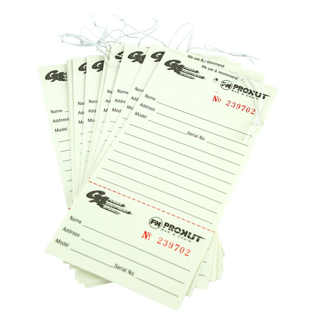PROKUT WORKSHOP REPAIR TAGS (PACK OF 50) PACK OF 50