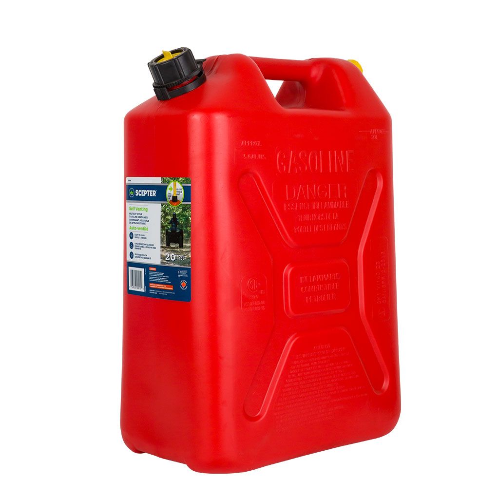 SCEPTER PLASTIC JERRY CAN RED 20L